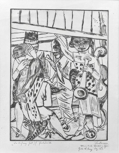 El telón se levanta de Max Beckmann