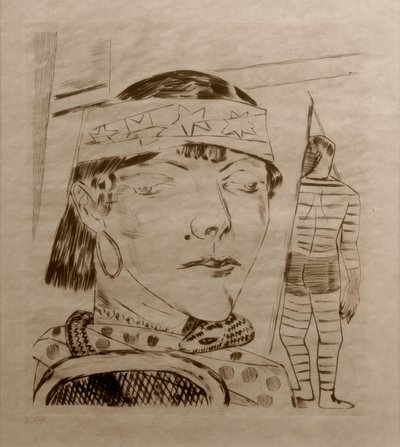 La dama de las serpientes de Max Beckmann