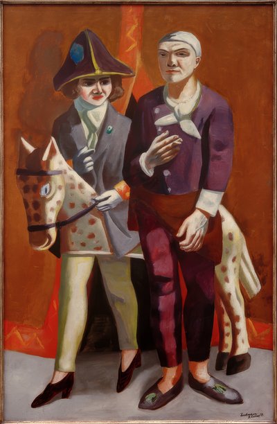 Doble retrato Carnaval de Max Beckmann