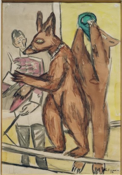 Osos amaestrados de Max Beckmann