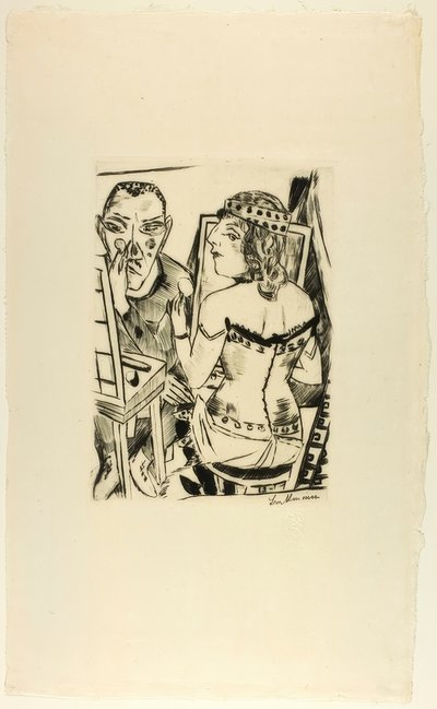 Camerino, lámina dos de Jahrmarkt de Max Beckmann