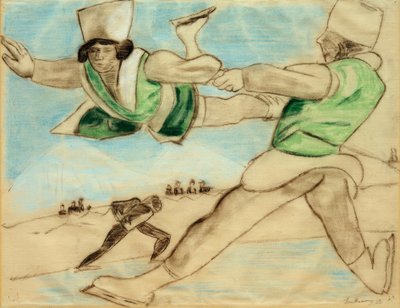 Patinador artístico II de Max Beckmann