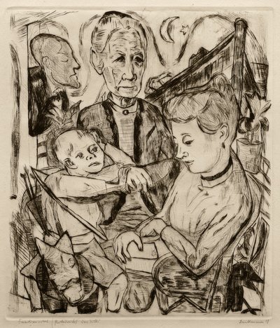 Escena familiar de Max Beckmann