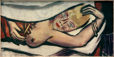 Mujer en la cama de Max Beckmann