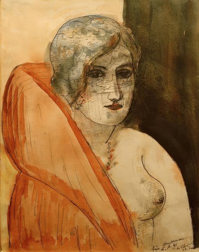 Mujer con piel de Max Beckmann
