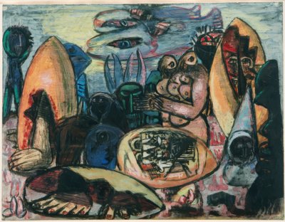 Primeros humanos de Max Beckmann