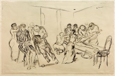 Gran sala de operaciones de Max Beckmann