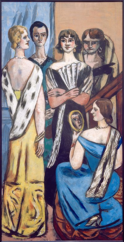 Gran retrato de mujeres (Cinco mujeres) de Max Beckmann