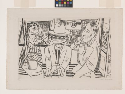 En el tranvía de Max Beckmann
