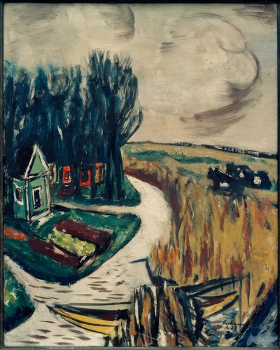 Paisaje con vacas de Max Beckmann