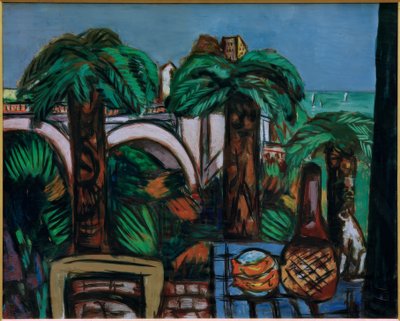 Paisaje con Tres Palmeras. Beaulieu de Max Beckmann