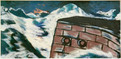 Muelle de desembarco en tormenta de Max Beckmann