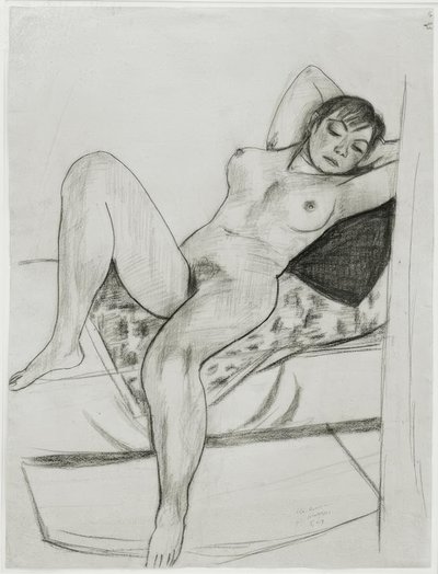Desnudo femenino reclinado de Max Beckmann
