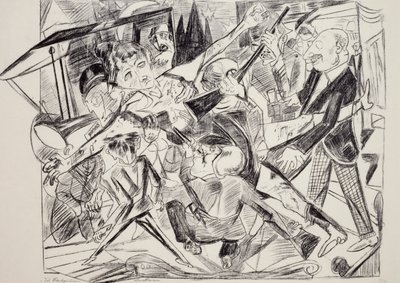 Martirio, de Max Beckmann (1884-1950), grabado. Alemania, siglo XX. de Max Beckmann