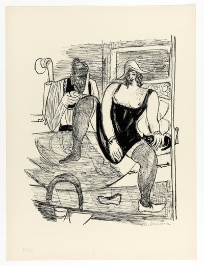 Mañana, lámina 11 de Day and Dream de Max Beckmann