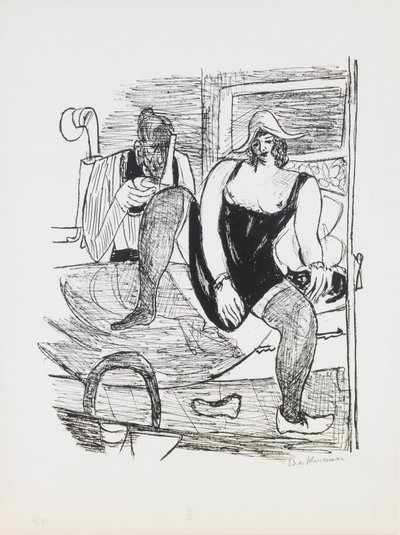 Mañana, placa 11 de la cartera "Día y Sueño" de Max Beckmann