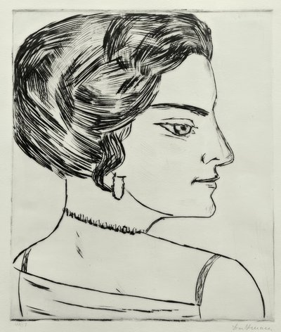 Naïla de perfil de Max Beckmann