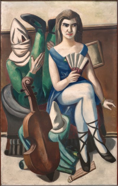 Pierrette y payaso de Max Beckmann