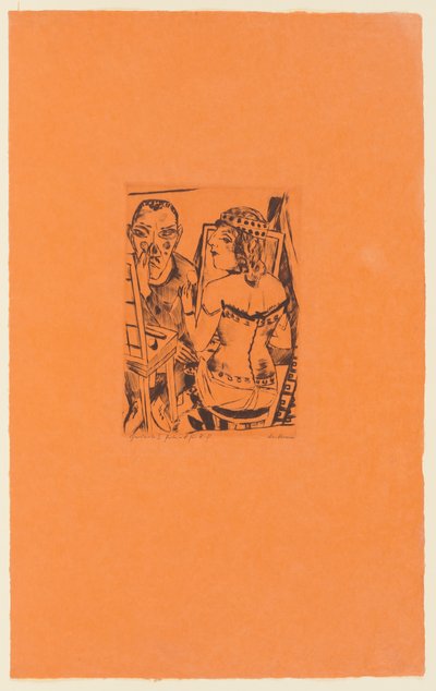 Tafel 2 der Serie: Jährlicher Jahrmarkt de Max Beckmann