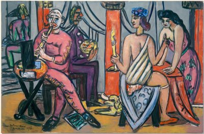 Payasos de Pompeya de Max Beckmann