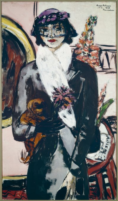 Quappi con piel blanca de Max Beckmann