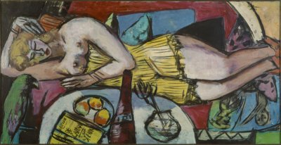 Mujer descansando (Frau Welt) de Max Beckmann