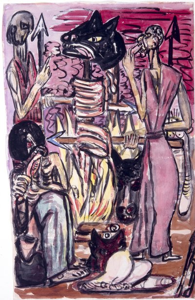 Comida de sacrificio de Max Beckmann