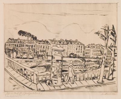 Hermosa Vista (Paisaje de Invierno) de Max Beckmann