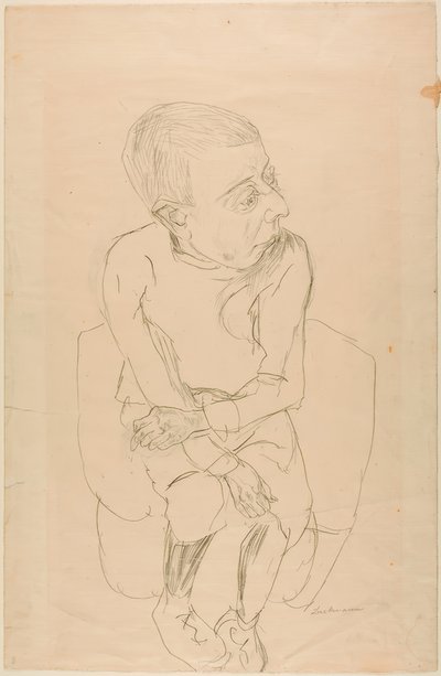 Niño sentado de Max Beckmann