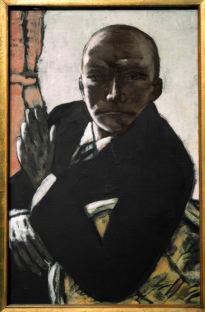 Autorretrato en negro de Max Beckmann