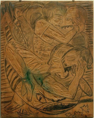 Autorretrato con Naïla como artistas de circo de Max Beckmann