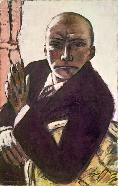 Autorretrato (óleo sobre lienzo) de Max Beckmann
