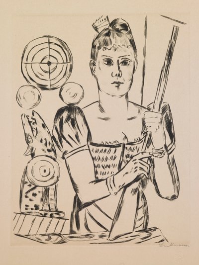Galería de Tiro, lámina 4 del portafolio “Feria Anual” de Max Beckmann