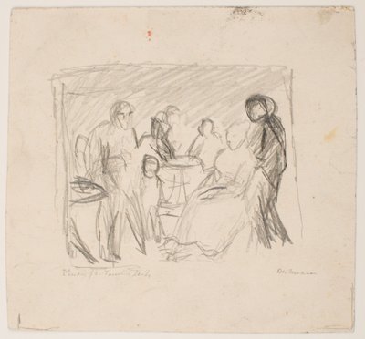 Boceto para la familia Zech de Max Beckmann