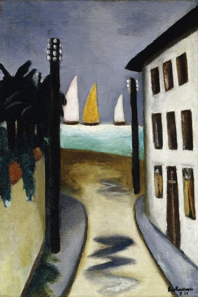 Pequeño paisaje, Viareggio; Kleine Landschaft, Viareggio de Max Beckmann