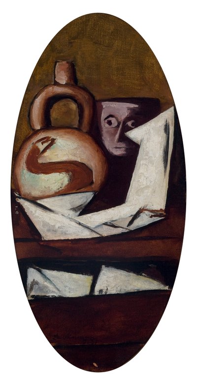 Bodegón (con Figura Mexicana) de Max Beckmann