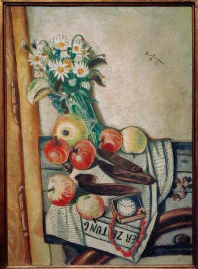Naturaleza muerta con margaritas de Max Beckmann