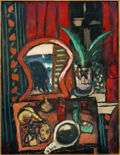 Naturaleza muerta con tocador de Max Beckmann