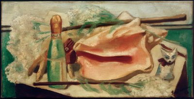 Naturaleza muerta con concha rosa de Max Beckmann