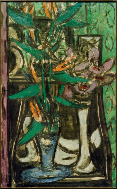 Naturaleza muerta con strelitzias de Max Beckmann