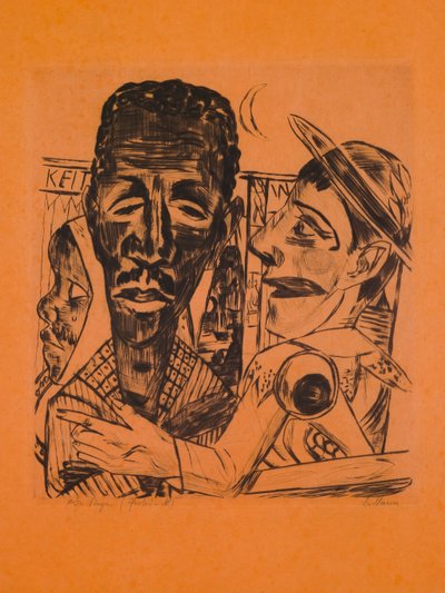 El Negro, lámina 6 de la cartera "Feria Anual" de Max Beckmann