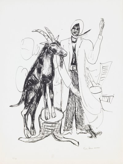 El Buck, lámina 9 de la cartera “Día y Sueño” de Max Beckmann