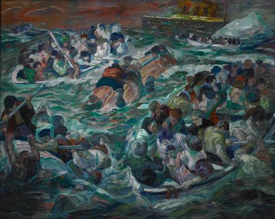 El hundimiento del Titanic de Max Beckmann