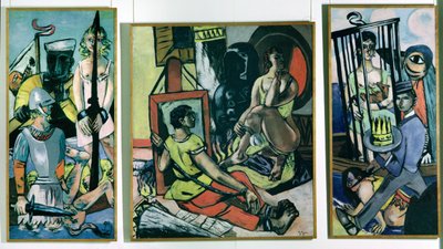 Tríptico de la Tentación de San Antonio de Max Beckmann