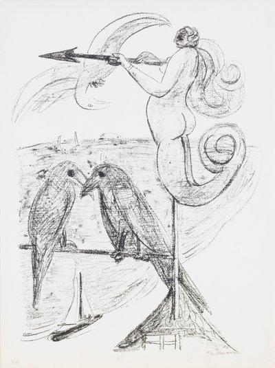 Weather-Vane, lámina 2 del portafolio “Day and Dream” de Max Beckmann