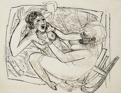 Las mujeres luchan de Max Beckmann