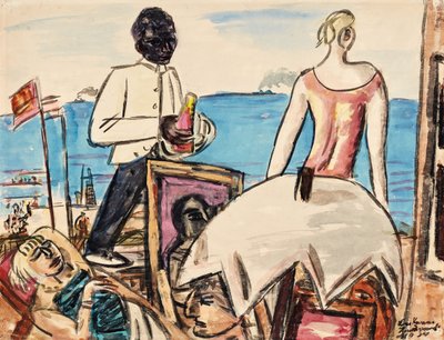 Café de la playa de Zandvoort de Max Beckmann