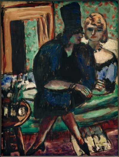 Dos Mujeres en el Sofá de Max Beckmann