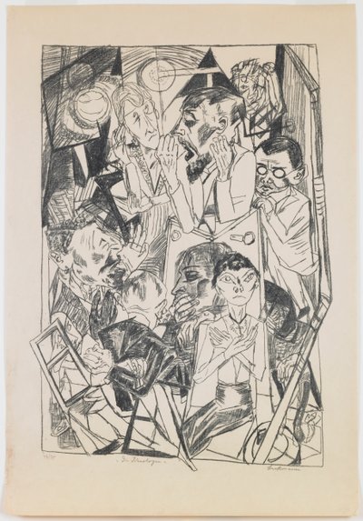 lámina 6: Los ideólogos de Max Beckmann