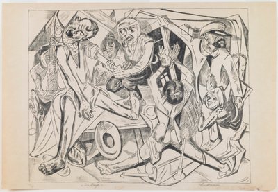 placa 7: Noche de Max Beckmann